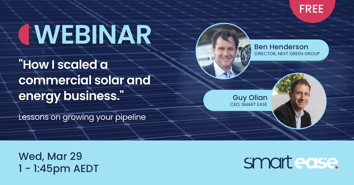 Read more about the article Webinar: How I scaled a commercial solar and energy business