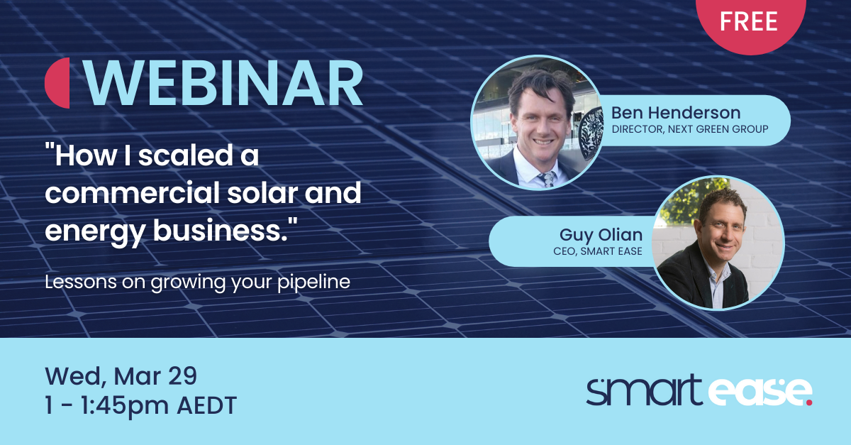 You are currently viewing Webinar: How I scaled a commercial solar and energy business